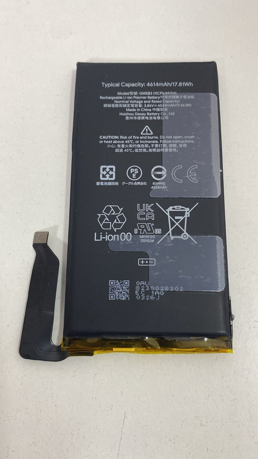 GMSB3 Akku für Google Pixel 6 wie Original 4614mAh Batterie Ersatzakku