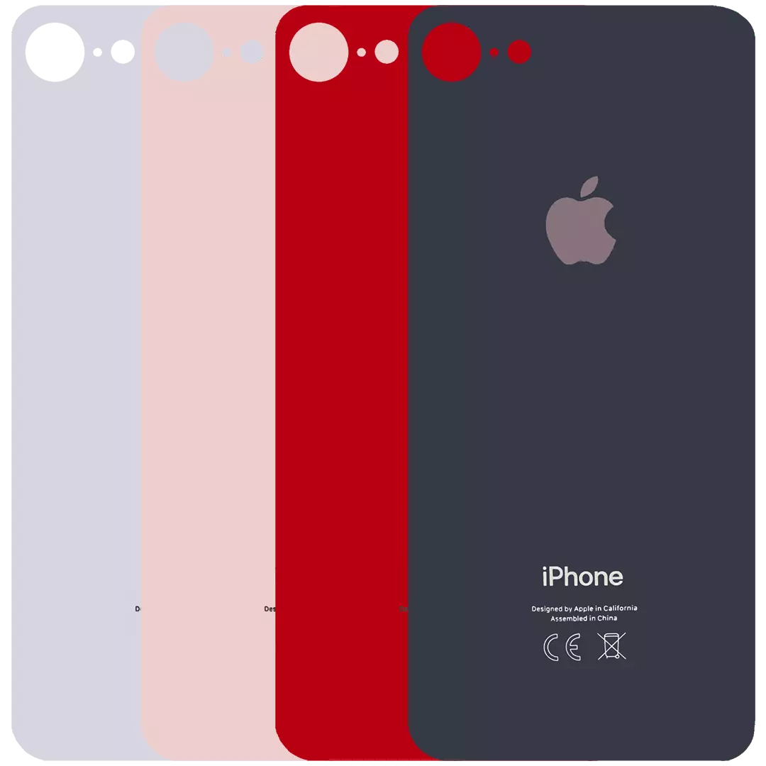 iPhone 8 Backcover Akkudeckel Rückseite Glas Big Hole Großes Kameraloch Top