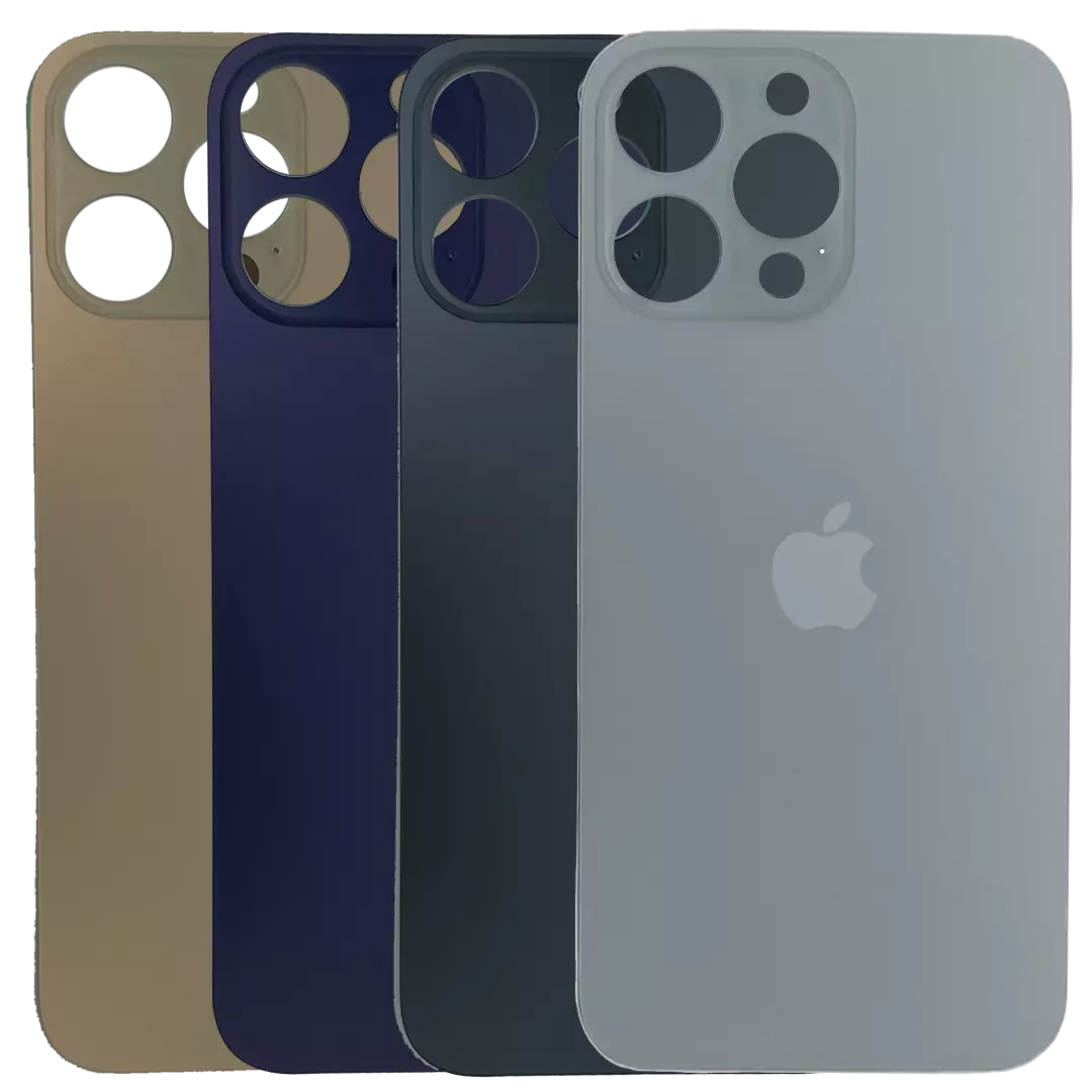 iPhone 14 pro Backcover Akkudeckel Rückseite Glas Big Hole Großes Kameraloch Top