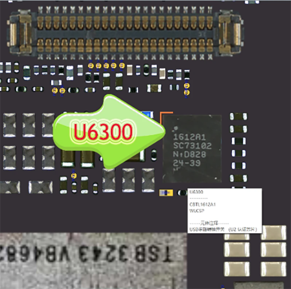 1612A1 Tristar IC Chip IPhone 8, 8 Plus, X, XR, XS Power Lade Charging U6300 IC