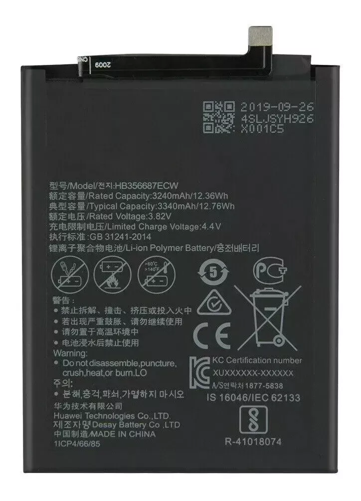 HUAWEI HB356687ECW AKKU Mate 10 Lite - P30 Lite - Nova 2 Plus 3340mAh