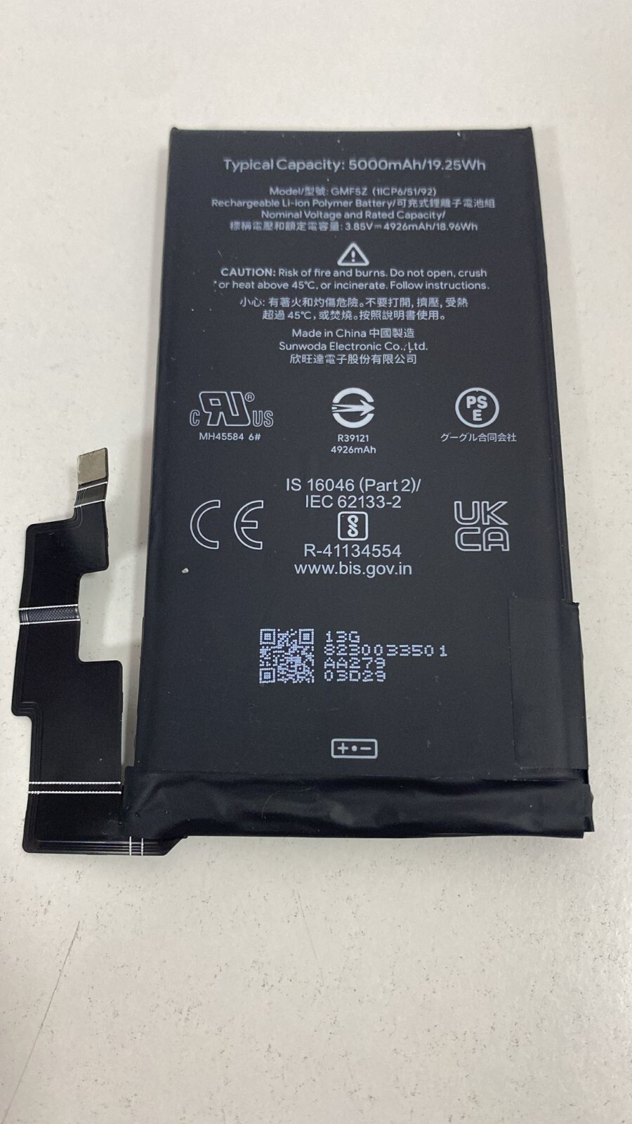 Original Google Pixel 7 Pro Akku GMF5Z Batterie Battery Accu 5000mAh
