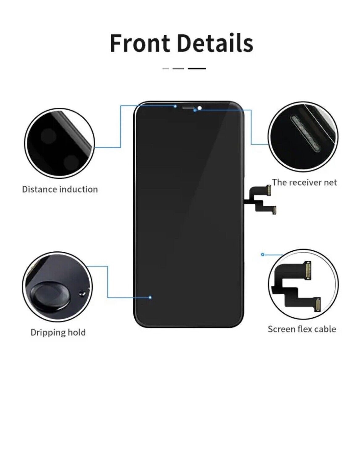 JK Original Display für iPhone XS Max Ersatz Incell LCD Retina 3D HD Touch