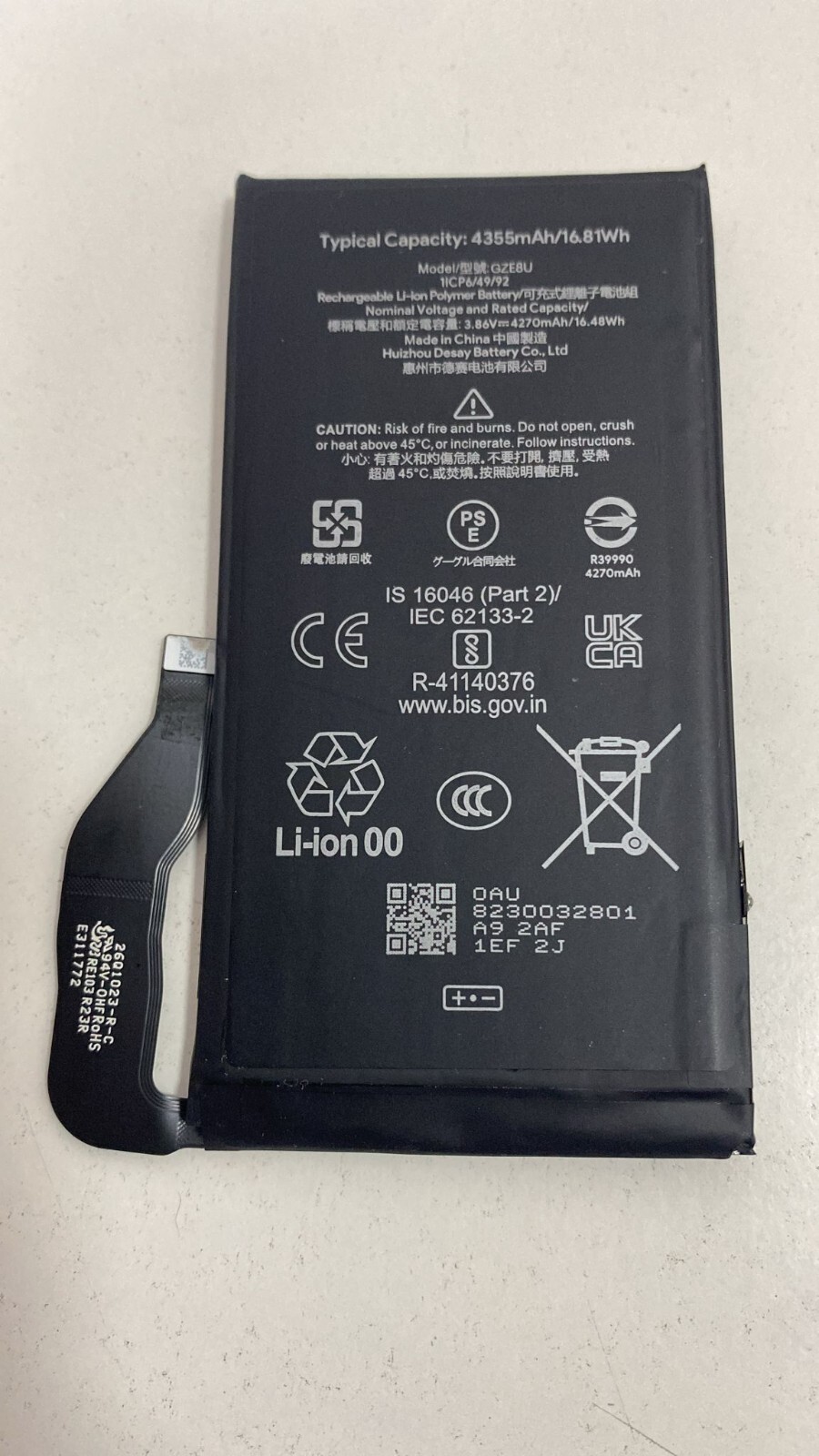 Original Google GZE8U Akku Batterie für Google Pixel 7 4355mAh