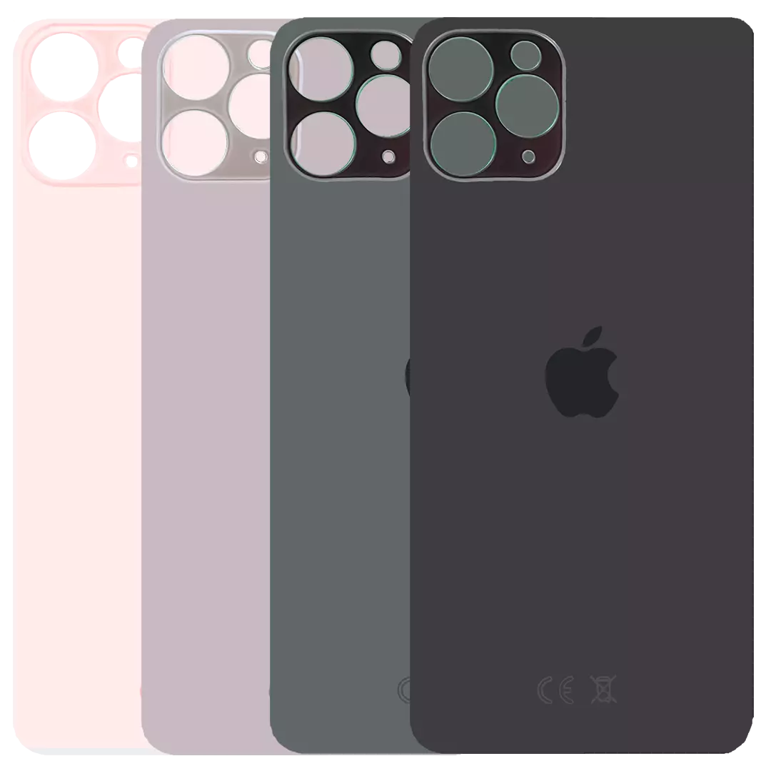 IPhone 11 Pro Max Backcover Akkudeckel Rückseite Glas Big Hole Großes Kameraloch