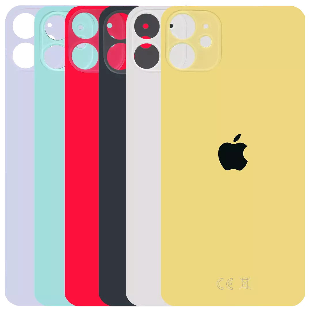 IPhone 11 Backcover Akkudeckel Rückseite Glas Big Hole Großes Kameraloch Top