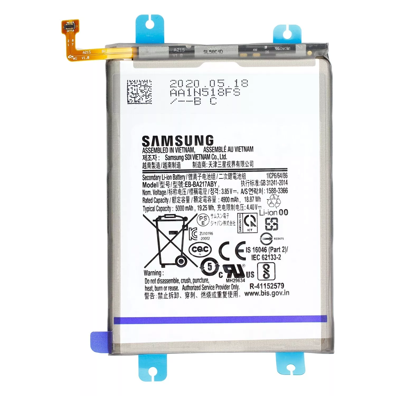 Original Samsung Galaxy A21s A217F / A12 A125F Akku Accu Batterie EB-BA217ABY