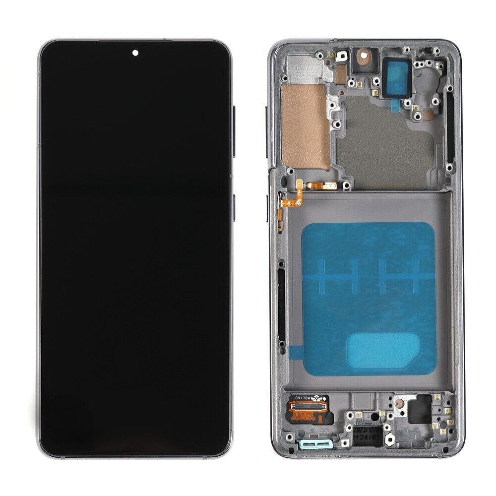 Für Samsung S21 5G G991 In-Cell Display Bildschirm LCD + Touch + Rahmen Grau