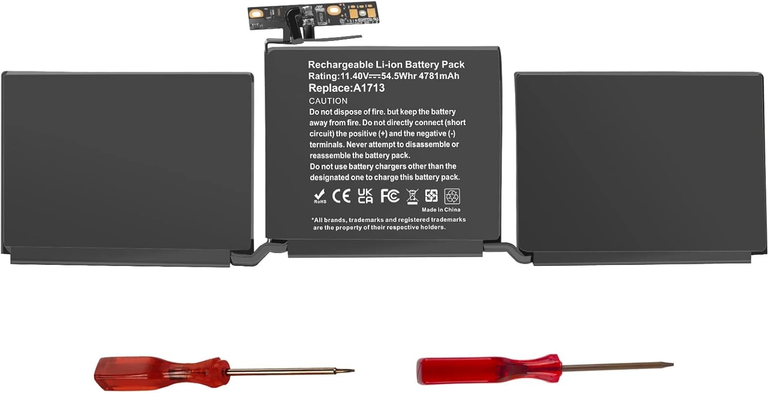 A1713 Akku Für Apple Macbook Pro 13"A1708 (2016 2017 Year) EMC 2978 3164 Laptop