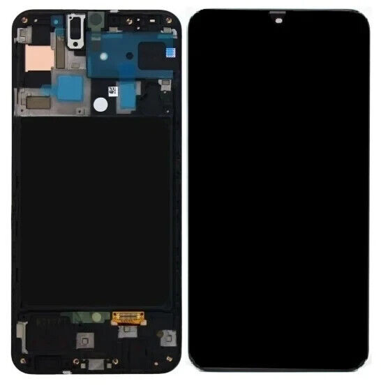Samsung Galaxy A70 A705F Incell Display Rahmen LCD Touchscreen Schwarz WoFp